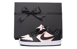 Кроссовки Nike Court Borough Skateboard Shoes Women's Low-Top Black Pink bq5448-115(team-59女款黑粉七sbox) | black/pink
