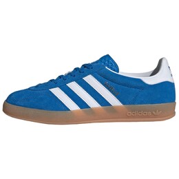 Кроссовки Adidas Gazelle Indoor Blue Bird Cloud White, синий ji2061 | blue with white lettering