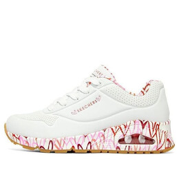 Кроссовки uno loving love x james goldcrown 'white red pink' Skechers, белый 155506-wrpk | white/red/pink