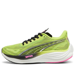 Кроссовки velocity nitro 3 'psychedelic rush' Puma, зеленый 380081-01 | lime pow/black/poison pink