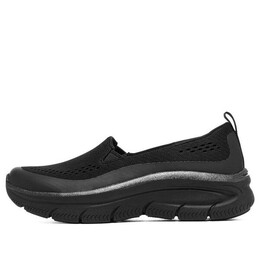 Кроссовки modern dlux comfort slip-on sneaker 'black white' Skechers, черный 158579-bbk | black/white