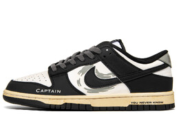 Кроссовки Nike Dunk Skateboarding Shoes Unisex Low-top Black/white/gray, черный dd1391-100(team300-竞速穿越) | black
