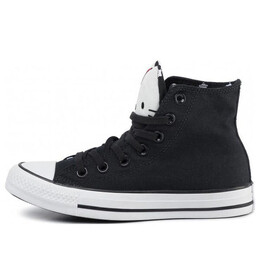 Кроссовки chuck taylor all star hi x hello kitty 'black' Converse, черный 163910c | black / white