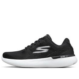 Кроссовки go run low black Skechers, черный 896015-bkw | black