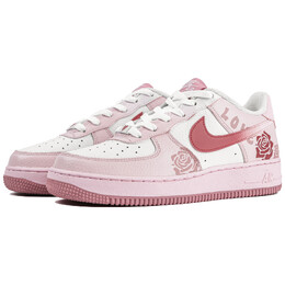Кроссовки для скейтбординга Air Force 1 женские низкие розовый/белый Nike ct3839-107(team4-女款玫瑰之恋) | pink