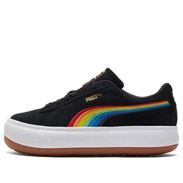 Кроссовки suede mayu 'rainbow - black' Puma, черный 387239-01 | black/