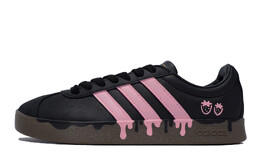 Кроссовки Adidas neo Vl Court Skateboarding Shoes Unisex Low-top Pink, черный/розовый id6017(team80-男女同款酷黑莓莓) | black/pink