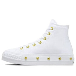 Кроссовки chuck taylor all star studded lift platform 'white gold' Converse, белый a06787c | white/gold