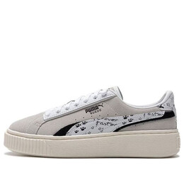 Кроссовки suede platform draw 'grey white' Puma, серый 395904-02 | grey / white