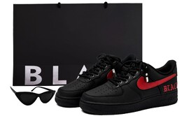 Кроссовки Nike Air Force 1 Skateboard Shoes Unisex Low-Top Black cw2288-001(team55-哑光金属红) | black