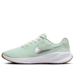 Кроссовки revolution 7 'barely green metallic silver' Nike, зеленый fb2208-303 | barely green/white/platinum tint/metallic silver