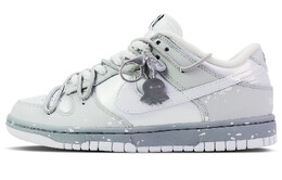 Кроссовки Nike Dunk Skateboarding Shoes Women's Low-top Gray/White, светло-серый fd8683-100(team128-墨海奇遇 ) | light gray