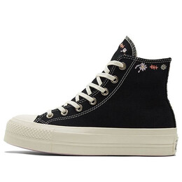 Кроссовки chuck taylor all star lift platform high 'embroidered floral - black' Converse, черный a01592c | black