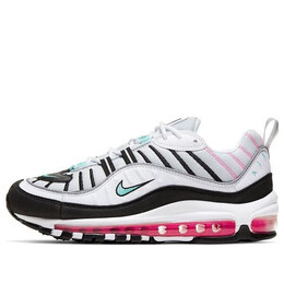 Кроссовки air max 98 'south beach' Nike, мультиколор ah6799-065 | pure platinum/aurora green-black