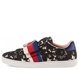 Кроссовки ace 'dark flower' Gucci, черный 498705-9mw10-1214 | black/red/blue