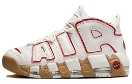 Кроссовки Nike Air More Uptempo Phantom Gym Red Gum Women's, белый/красный dv1137-002 | white/red