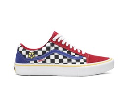 Кроссовки Brighton Zeuner x Old Skool Pro Vans, красный vn000zd4w89 | red/checker/blue