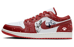 Кроссовки Air Jordan 1 Vintage Basketball Shoes Men Low-top Red/white, красный fj3459-160(team181-竹林熊猫) | red