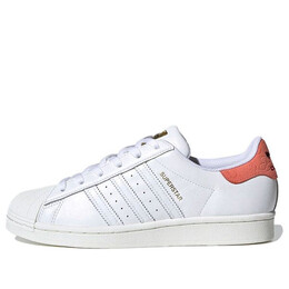 Кроссовки оригинальные superstar розовые Adidas, белый fw8354 | white/pink