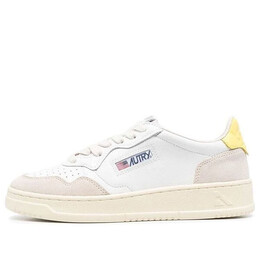 Кроссовки medalist low leather and suede 'white beige yellow' Autry, белый aulw-ls54 | white/beige/yellow