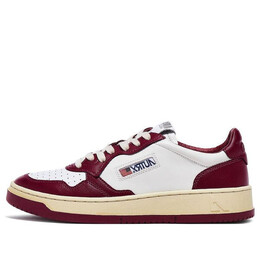 Кроссовки medalist low top bicolor 'white burgundy' Autry, белый aulw-wb13 | white/burgundy
