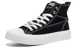 Кроссовки Kappa Skateboarding Shoes Unisex High-top Black/white, черный k0ew5cc15cj-990 | black
