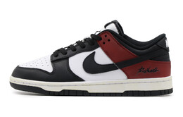 Кроссовки Nike Dunk Skateboard Shoes Women's Low-Top Black/Red cw1590-100(team57-女款公牛)