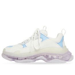 Кроссовки triple s 'clear sole - light blue purple' Balenciaga, белый 544351w2ga39944 | white/light blue/light purple