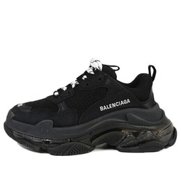 Кроссовки triple s sneaker 'clear sole - black' Balenciaga, черный 544351w2fb11000 | black/white