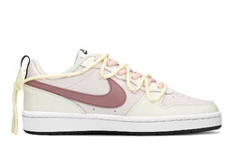 Кроссовки Nike Court Borough Series Skateboard Shoes Women's Low-Top Beige Pink bq5448-104(teama-浪漫仙灵)
