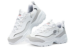 Кроссовки Skechers D"Lites 1.0 Chunky Sneakers Women's Low-top White/Black/Gray, белый/черный 150231-wbk | white/black