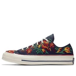 Кроссовки chuck 70 low 'parkway floral embroidery' Converse, черный 561657c | black