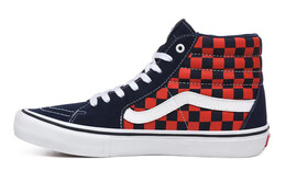 Кроссовки Vans SK8 Hi Pro Checkerboard - Navy Orange vn000vhgw7e