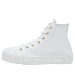 Кроссовки chuck taylor all star platform high 'white' Converse, белый 568380c | white/white/gold