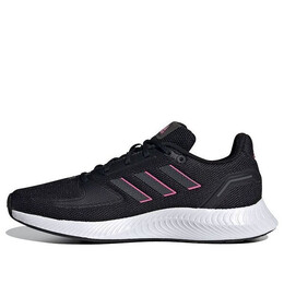 Кроссовки runfalcon 2.0 'black screaming pink' Adidas, черный fy9624 | black/white/pink