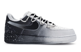 Кроссовки Nike Air Force 1 Skateboard Shoes Women's Low-Top Gray dh2920-111(team80-女款黑与白烟火)