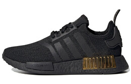 Кроссовки Adidas Nmd R1 Triple Black Gold Metallic Women's fv1787