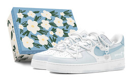 Женские кроссовки для скейтбординга Nike Air Force 1, Sky Blue dh2920-111(teams-夏日冰薄荷女s-box) | sky blue