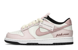Кроссовки Nike Dunk Skateboard Shoes Women's Low-Top White Pink cw1590-100(teama-粉公主)