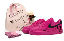 Женские кроссовки для скейтбординга Nike Air Force 1, Pink dd8959-600 (team拾玖-玫粉双钩s-box) | pink