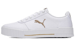 Кроссовки Puma Carina Summer Cat Leisure Board Shoes White/Golden Women's 373997-12