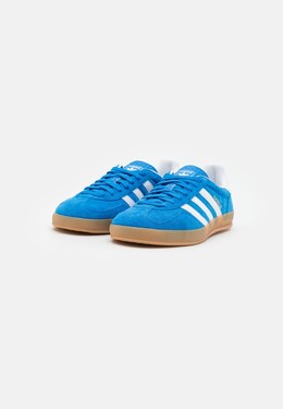 Кроссовки на шнуровке GAZELLE INDOOR Adidas, синий ad115o1q9-k11 | bluebird/footwear white