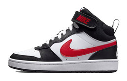 Кроссовки Nike Court Borough Mid 2 'White Black University Red' GS do5889-161