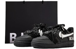 Женские кроссовки для скейтбординга Nike Air Force 1, Black dd8959-001(team55-哑光黑银肆s-box) | black