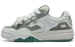 Кроссовки Kappa Skateboarding Shoes Women's Low-top White, зеленый k0dy5cc18-3124 | mountain green