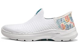 Кроссовки Go Walk 6 Lifestyle женские с низким верхом, белые/синие Skechers 124626-wtq