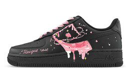 Кроссовки Nike Air Force 1 Skateboarding Shoes Women's Low-top Black/Pink, черный dd8959-001(team40-女款玫瑰星球黑粉) | black