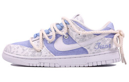 Кроссовки Nike Dunk Skateboard Shoes Women's Low-Top White Purple dj9955-100