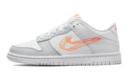 Кроссовки Nike Dunk Low, белый/оранжевый dr0171-100