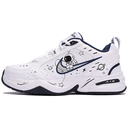 Массивные кроссовки Nike Air Monarch 4 унисекс, White/Blue 415445-102(teamthree-宇航员 白蓝) | white/blue